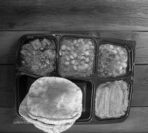 Chole aloo sabji thali