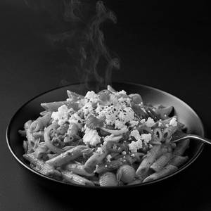 Spicy Kimchi Feta Pasta