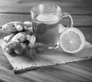 Ginger lemon honey tea