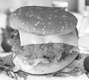 Cheese chicken burger