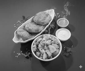 Upwas Special Aloo Sabzi And Rajgira Puri With Dahi