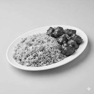 Veg Fried Rice + Chicken Manchurian