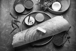 Butter plain dosa