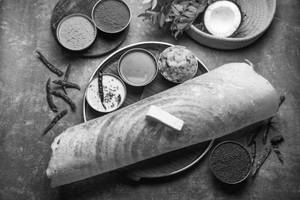 Butter masala dosa