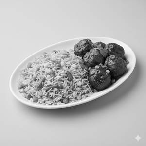 Veg Manchurian +veg Fried Rice