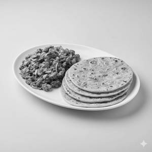Paneer Bharta + Tawa Roti 4pc