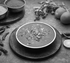 Chana gravy with onion