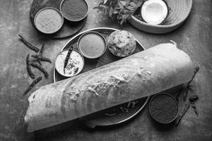 Onion masala dosa