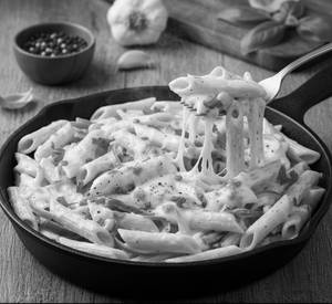 Garlic Cheese Penne Pasta - Veg
