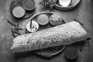 Cheese masala dosa