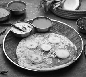 Onion cheese uttapam