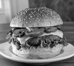 Mushroom Cheese Burger