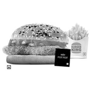 Chicken Makhani Burst Burger+Fries(Reg)+Peri Peri Sachet.