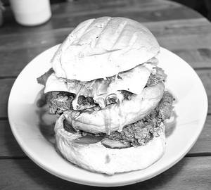 Chicken double zinger burger