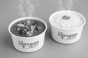 Thai Red Curry Vegetable With Steamed Rice