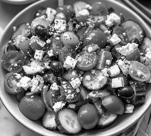 Greek Cottage Cheese Salad