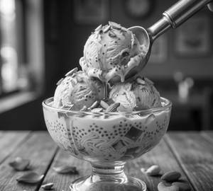 Falooda scooping