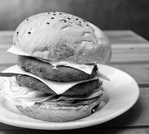 Veg Double Tikki Cheese Burger