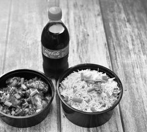 Chicken Manchurian [Half] With Chicken Fried Rice [Half]