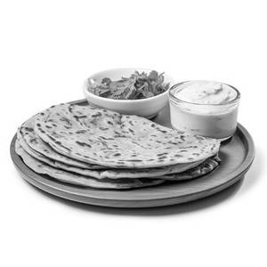 Aloo Methi Paratha 2pc+ Amul Curd