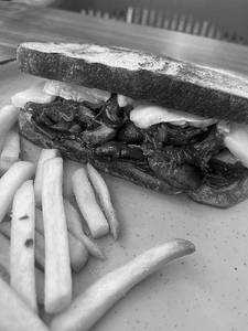 Melted Brie Mushroom + Choice Of Drinks