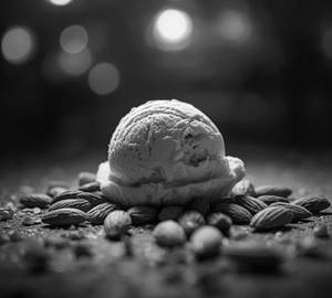 Roasted almond scooping