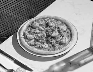 Bolognese Chicken Meatball Pizza
