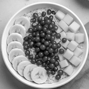 Fresh Fruits Overnight Oats Bowl [100% Pure Honey]