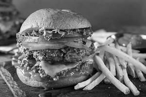 Tandoori chicken burger