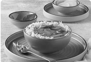 Sambhar With Steamed Rice