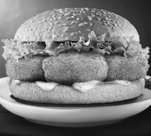 Chicken nuggets burger