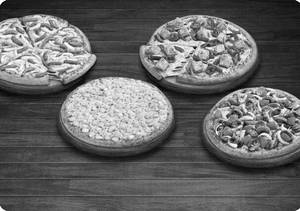 Meal For 4: Veg Cheesy Pizza