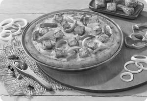 Paneer, Onion & Capsicum With Desi Makhani Sauce