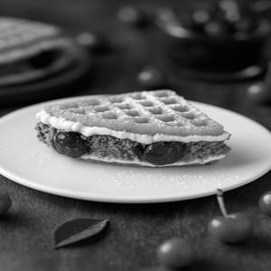 Cheesy Strawberry Waffle