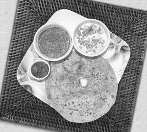 Double layered aloo paratha with cheese [ 1 pieces ]