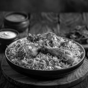 Regular chicken biriyani and salad combo
