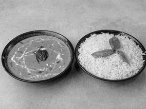 Veg Red Thai Curry With Steamed Rice
