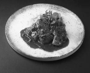 Braised Lamb Picatta With Creamy Polenta
