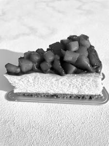 Fresh Strawberry Nutella Cheesecake Slice