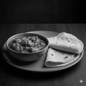 Chicken Hot Garlic  With Rumali  Roti (2 Pcs)