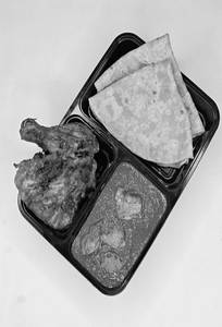 2pcs Chappati + Chicken Masala + Tandoori Leg-1pcs