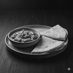 Soya Chaap Tikka Masala With 2 Rumali Roti