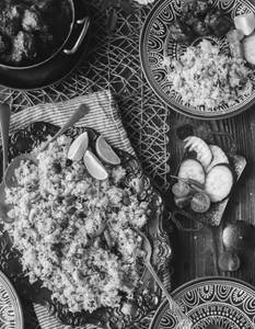 Basanti Pulao with mutton kosha (4ps)