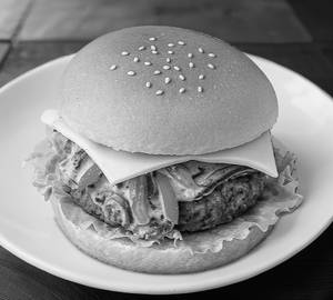 Cheese veg burger