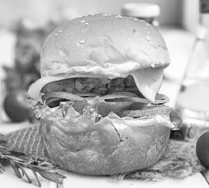 Fried chicken burger
