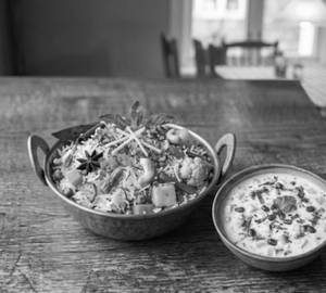 Veg. Biryani With Raita