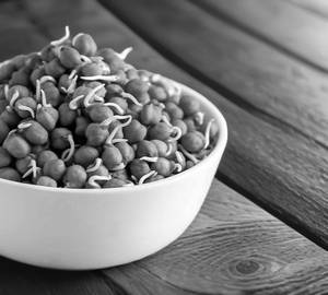 Black channa sprouts