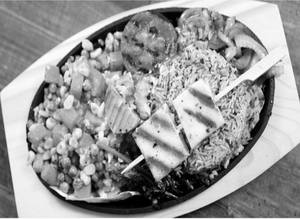 Paneer Shashlik Sizzler