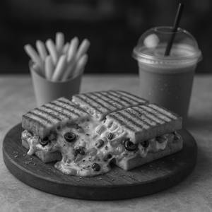 Pizza Sandwich + Single Chocolate + Choice Of Beverage