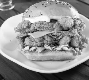 Doubled Chicken Patty Burger